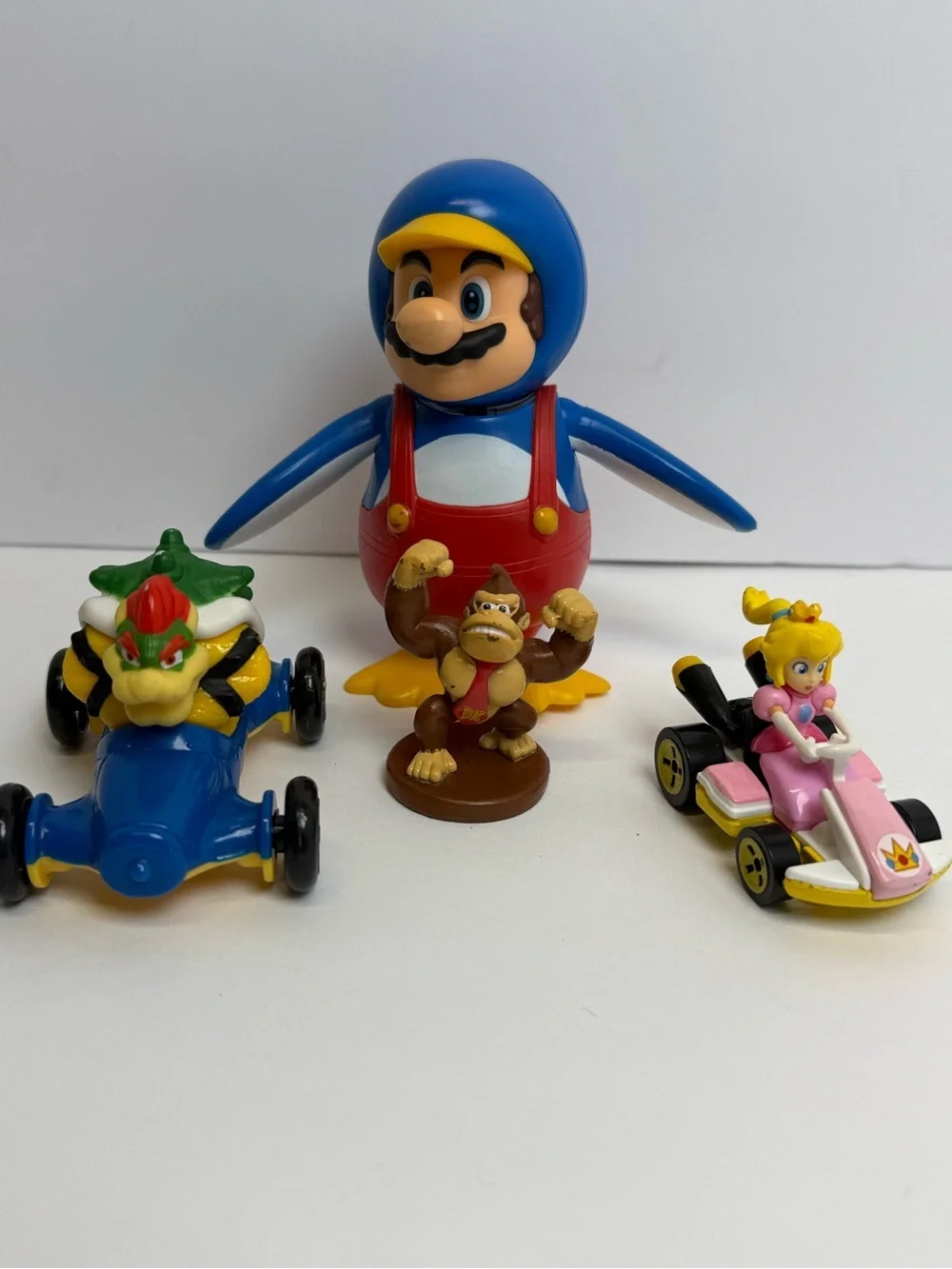 Mario Kart Hot Wheels Donkey Kong Figure Lot Peach Monopoly McDonald’s Jakks